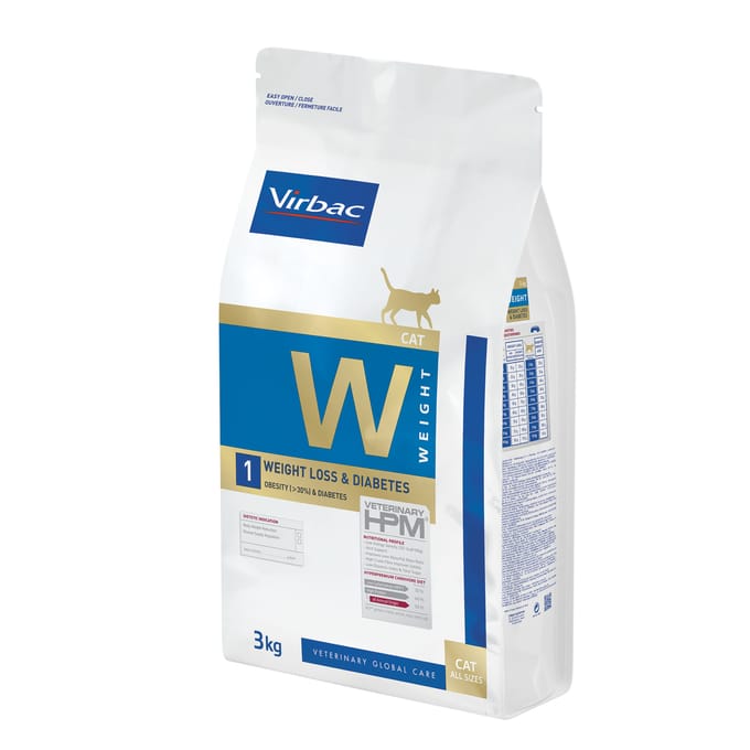 3kg Veterinary HPM Cat Weight Loss & Diabetes Virbac Kattenvoer
