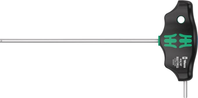 Wera 454 Imperial HF Inbusschroevendraaier Sleutelbreedte (inch): 1/8 inch Koplengte: 150 mm Afmeting, lengte: 150 mm