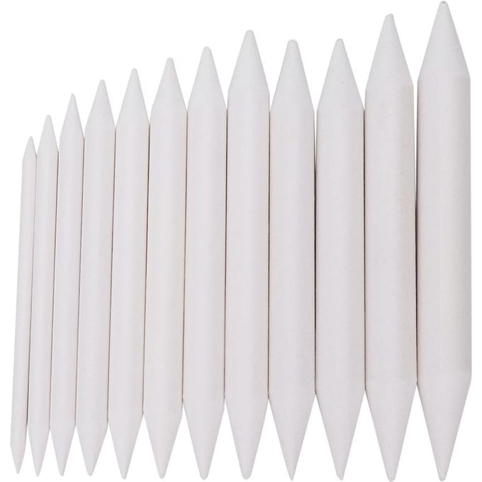 12 Stuks Wit Papier Pen Mengstompjes Schets Wrijf Tekengereedschap Schets Tekengereedschap white