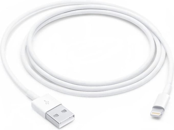 Lightning Kabel naar USB - Oplaadkabel geschikt voor iPhone 6, 7 - Wit - 1 Meter - Lightning USB kabel