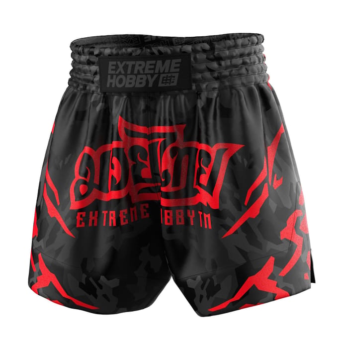 Extreme Hobby Black Panther - Muay Thai Shorts - Lichtgewicht - Sneldrogend - Duurzaam
