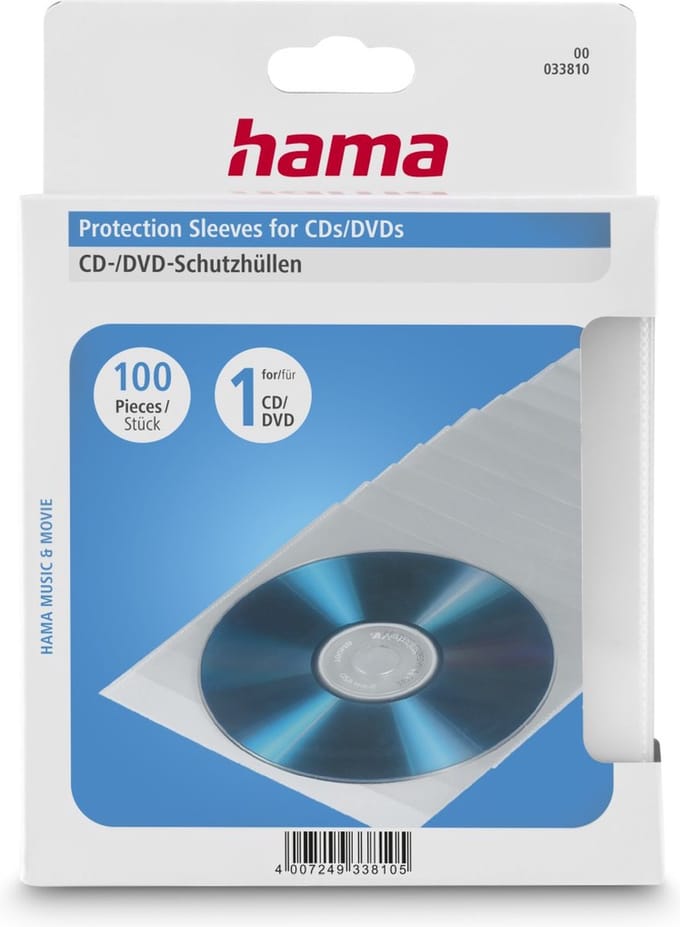 Hama CD/DVD Protective Sleeves - CD/DVD sleeve