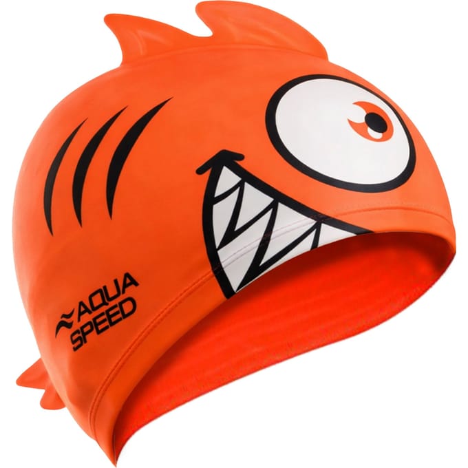 Jongens Meisjes Piranha Patroon Zwemcap | Silicoon 3D Print Gemakkelijk Passende Zwemcap