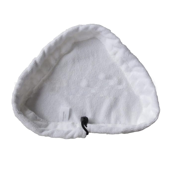 Stoommop Vervangingspads Herbruikbare Wasbare Microvezel Driehoekige Mop Pad voor Tapijt Hardhout white