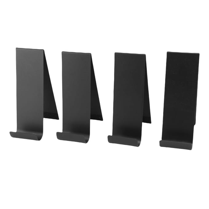 4 STUKS Brochurehouder Zwart Verticaal Metaal Koolstofstaal Brochure Displaystandaard voor Winkels Handel black