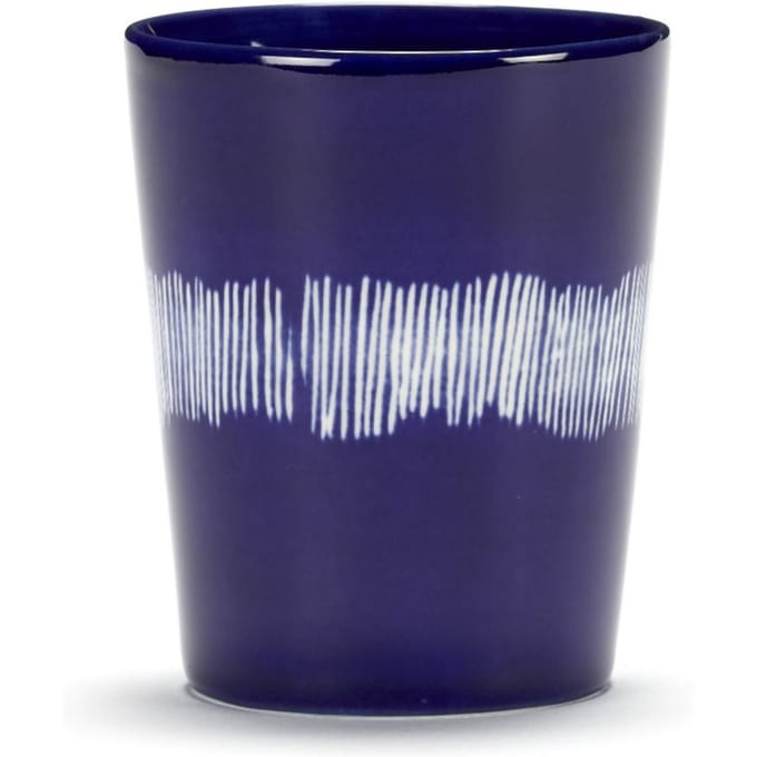 Serax Feast Theekopje - Set - blauw/stripes wit