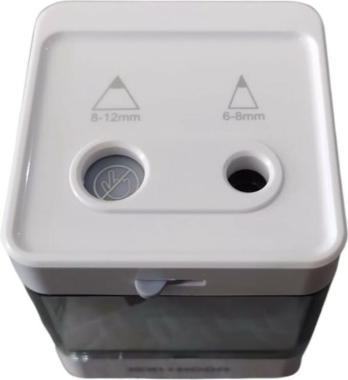 Koh-I-Noor DAS8044 potloodslijper Elektrische puntenslijper Grijs, Wit