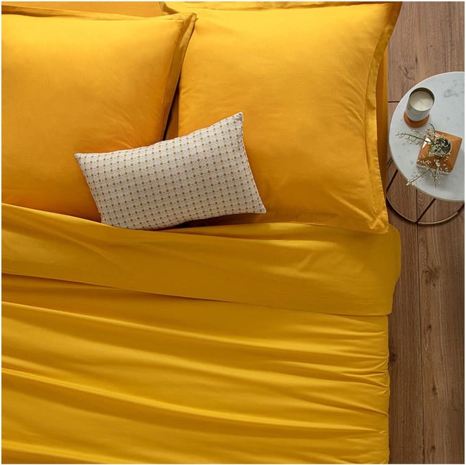 Noorse hoes Atmosphera Mosterd (240 x 220 cm)