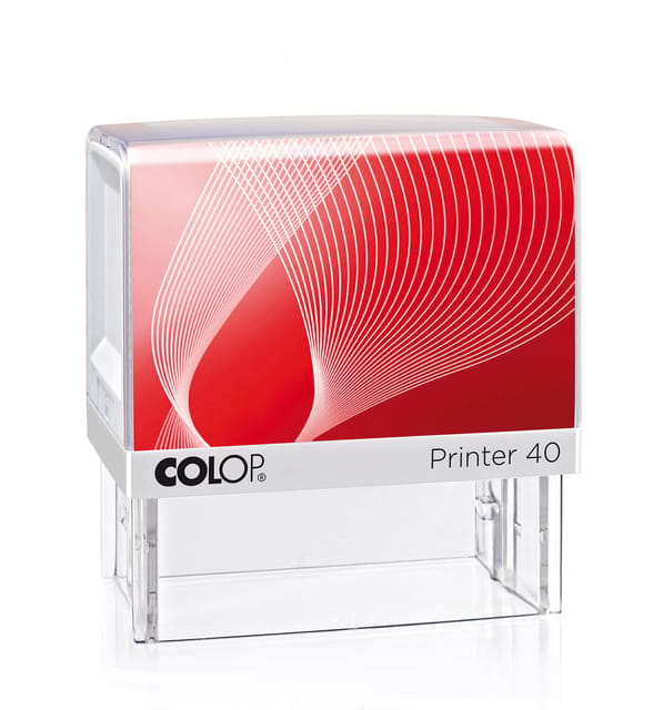 Tekststempel Colop Printer 40 personaliseerbaar 6regels 59x23mm