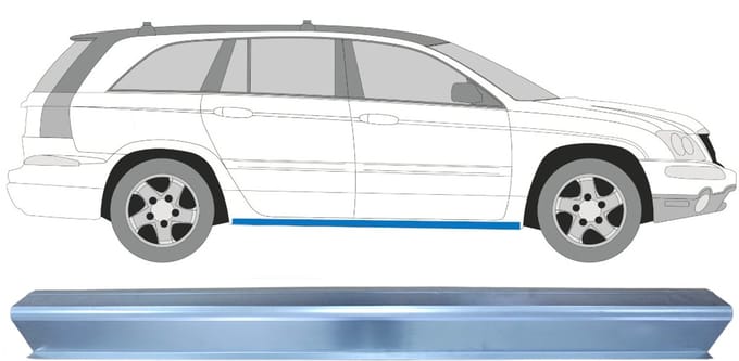 Reparatie dorpel voor Chrysler Pacifica 2003-2007 / Links = Rechts (symmetrisch)