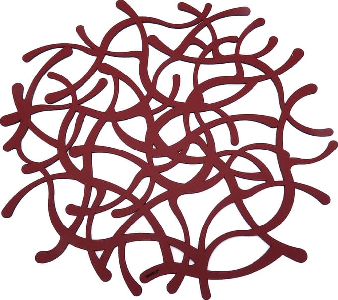 NOOBLU Deco onderlegger TUMBL - Ruby red - Diameter: 40 cm