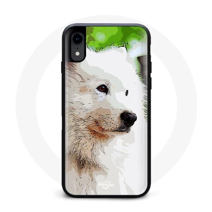 Coque Iphone X Samoyede Blanc
