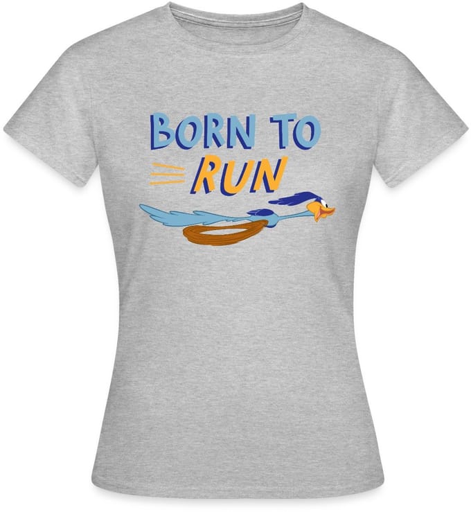 Looney Tunes Road Runner Born To Run T-Shirt Dames