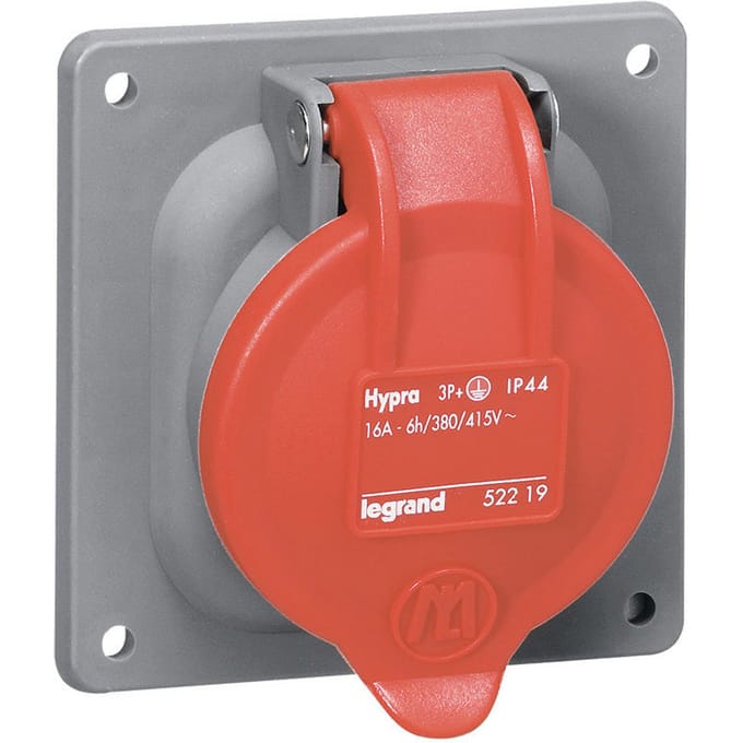Legrand CEE 400V 32A 6H 2P+A IP44 Inbuilt Socket - 052918