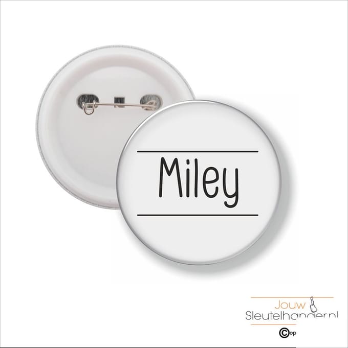 Button Met Speld 58 MM - Miley