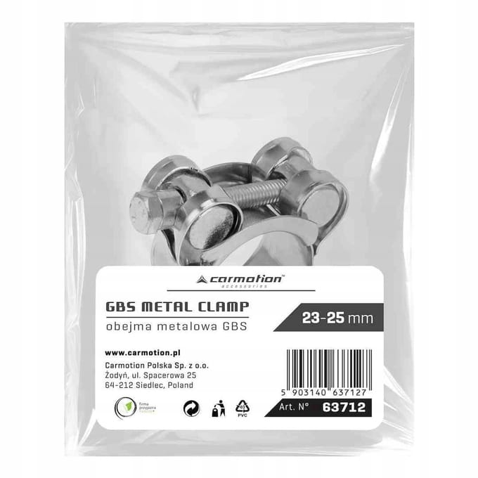 GBS Metalen Slangklem 23-25 mm - Zware Toepassingen