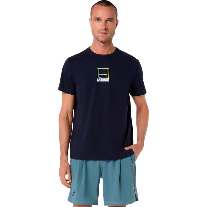 ASICS Court Core Graphic T-shirt Heren-donkerblauw