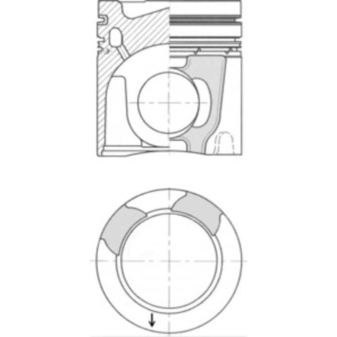 Zuiger KOLBENSCHMIDT 41657600