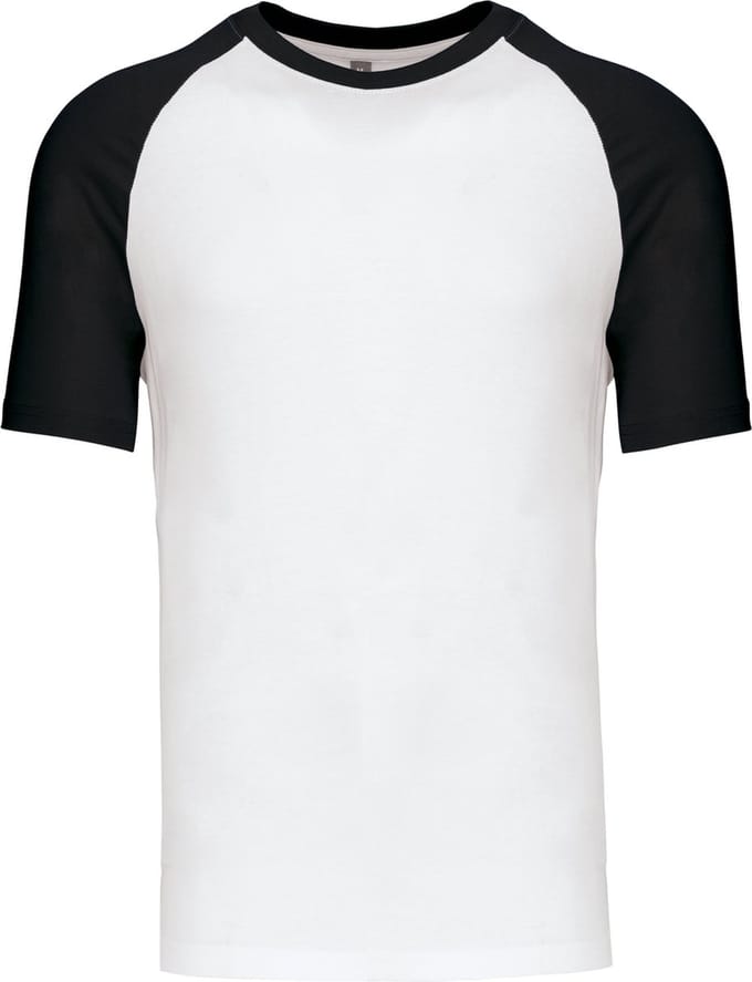 Kariban Baseball - Tweekleurig t-shirt K330 - White / Black - L