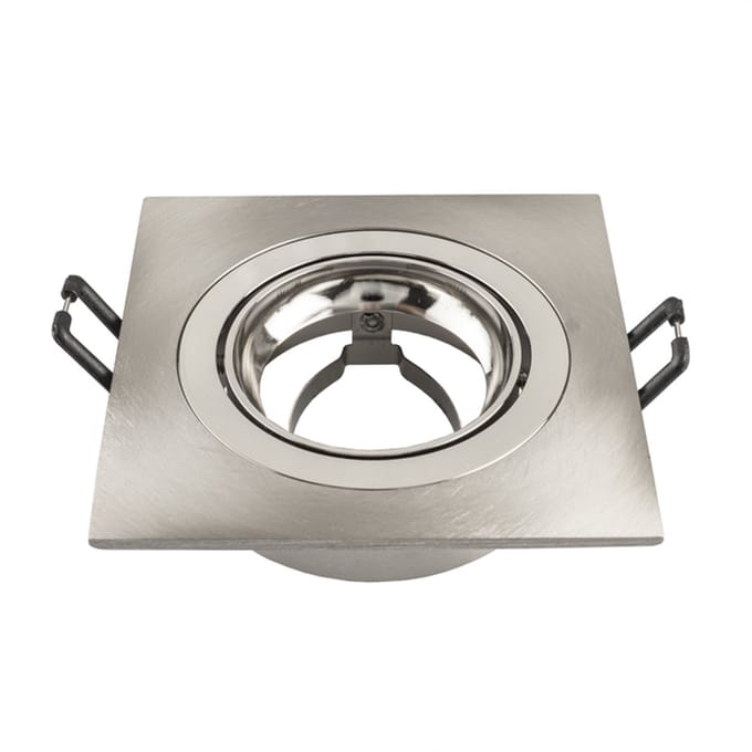 Ledvion - 1X LED Inbouwspot Sevilla - RVS - Ø92 mm - GU10