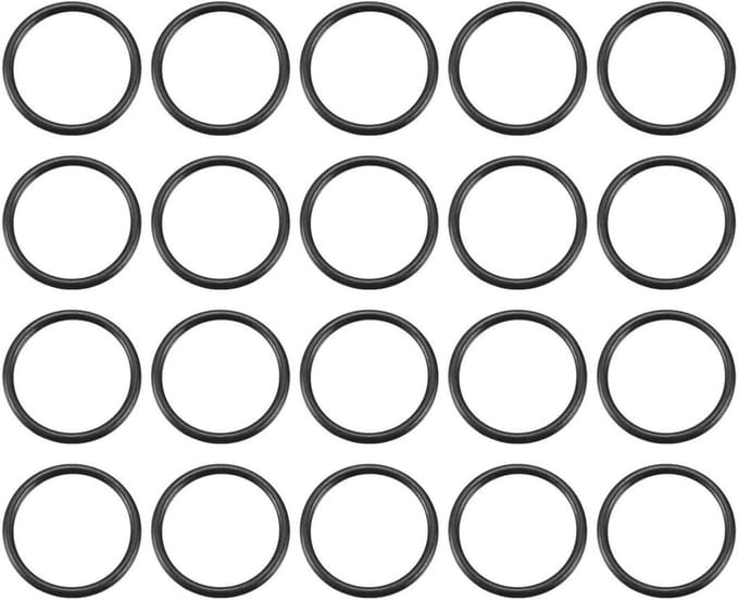Dailygoods- O-ringen 20 Stuks - Nitrilrubber - 23 mm Buitendiameter - 21 mm Binnendiameter - Afdichtingsset - Duurzaam Materiaal - Afdichtringen
