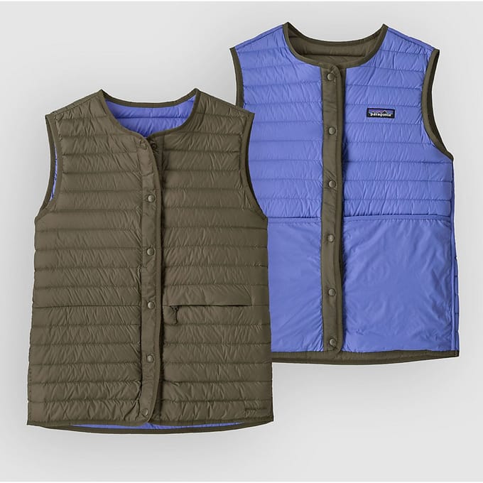 Patagonia Lw Reversible Down Vest Vest groen