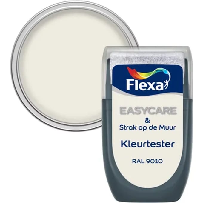 Flexa Easycare Verftester - Mat - Gebroken Wit / Ral 9010 - 30 Ml