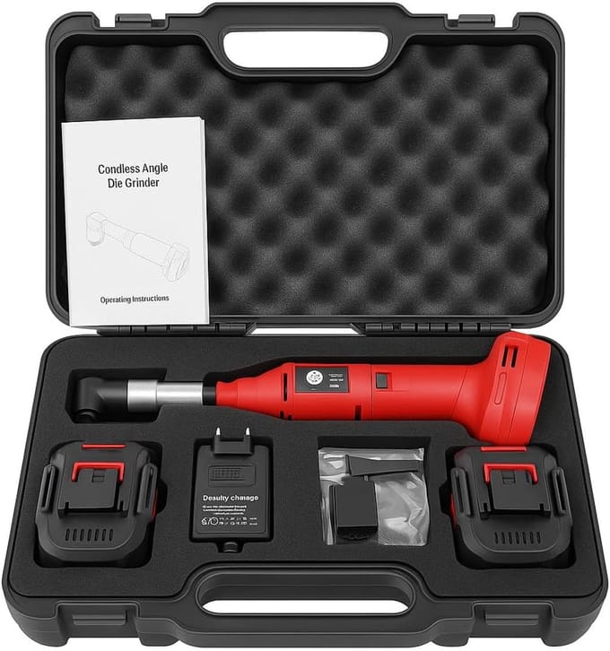 Draadloze Mini Slijpmachine - Compacte Percisiemachine - Precisie Werk - Variabele Snelheid - 15000 RPM - Rood