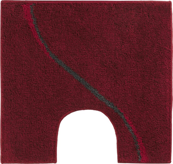 Casilin Carve WC-mat - 60 x 55 cm - Met uitsparing - Antislip - Red