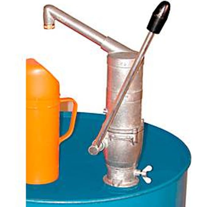 Krukaspomp CEMO, 0,38 l/revolutie, gebogen uitlaat, voor 60/200 l vaten