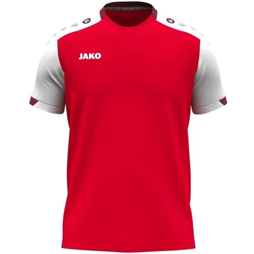 Jako Dynamic T-Shirt Kinderen - Rood / Wit / Donkerrood | Maat: 164