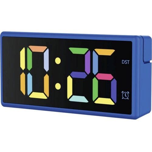 Hama wekker- Ibiza - Multicolor-display - USB oplaadfuntie - Blauw