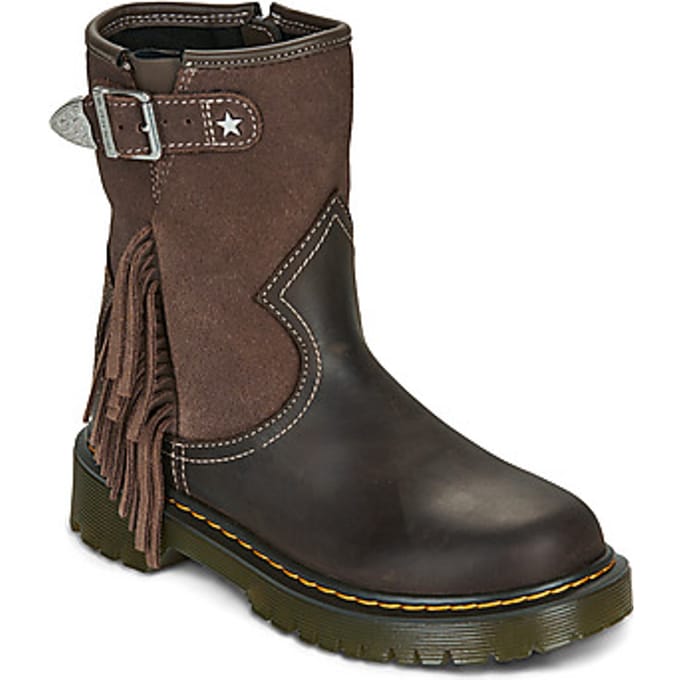 Laarzen Dr. Martens GENAYA RODEO J BOOT DARK BROWN REPUBLIC WP+BRONX SUEDE