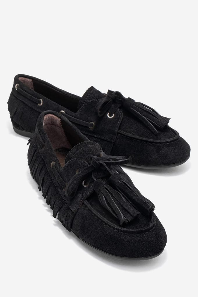 Fenora Leren Kwast Loafer Dames