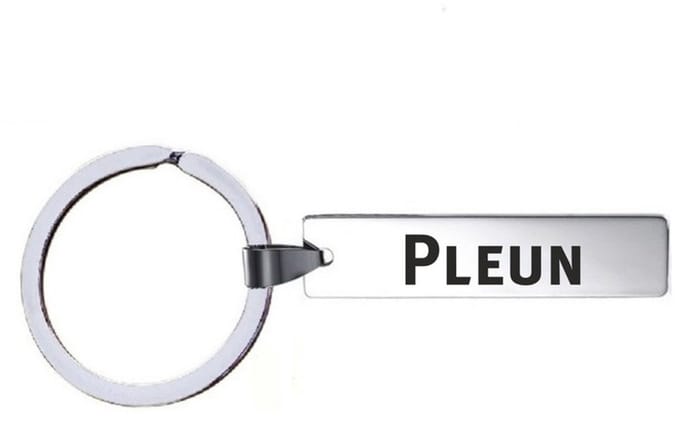 Sleutelhanger Met Naam - Pleun - RVS