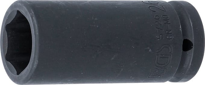 BGS Kracht dopsleuteldop zeskant, diep 3/4 26 mm