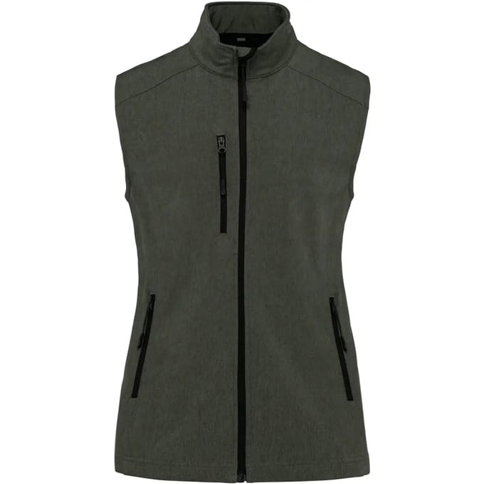 Kariban Dames softshell bodywarmer K404 - Marl Green - L