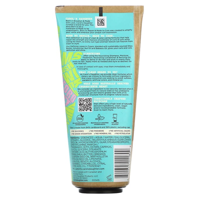 Carol's Daughter, Born to Repair, Crème définition, 200 ml (200 ml) blue