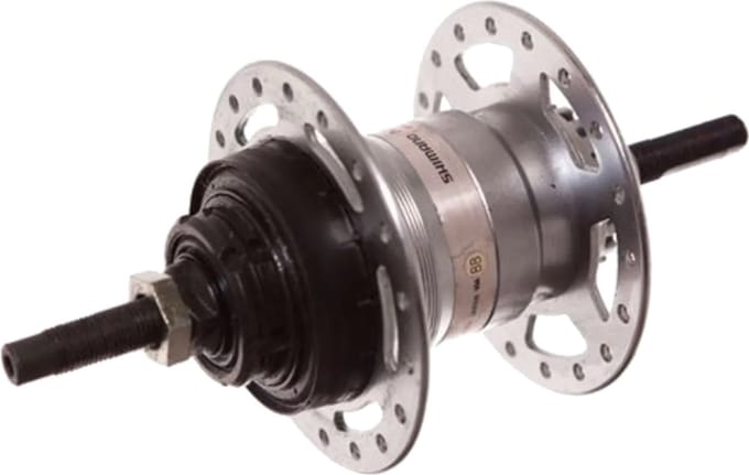 Shimano Achternaaf met 3 versnellingen en rollerbrake - 36 spaaks - Zilver - Staal