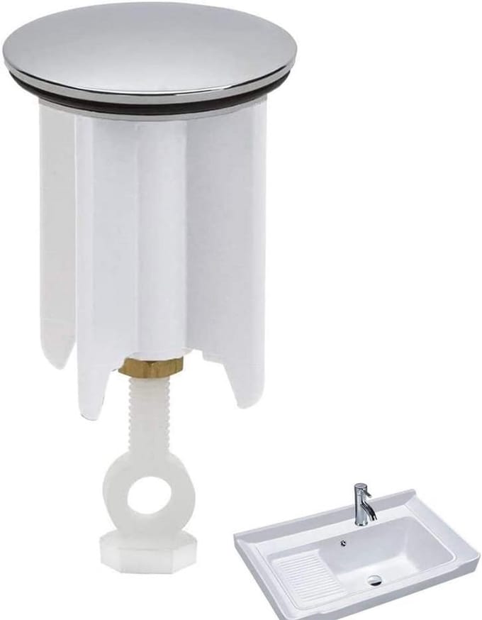 Universele Wastafelsifon Stop Universeel, Verstelbare Badkamer & Keuken Afvoerstop 40mm