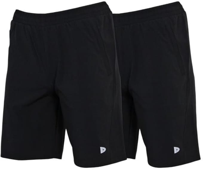 2-Pack Donnay - Sportshort (Graig) - korte broek - Heren - Black (020) - maat S