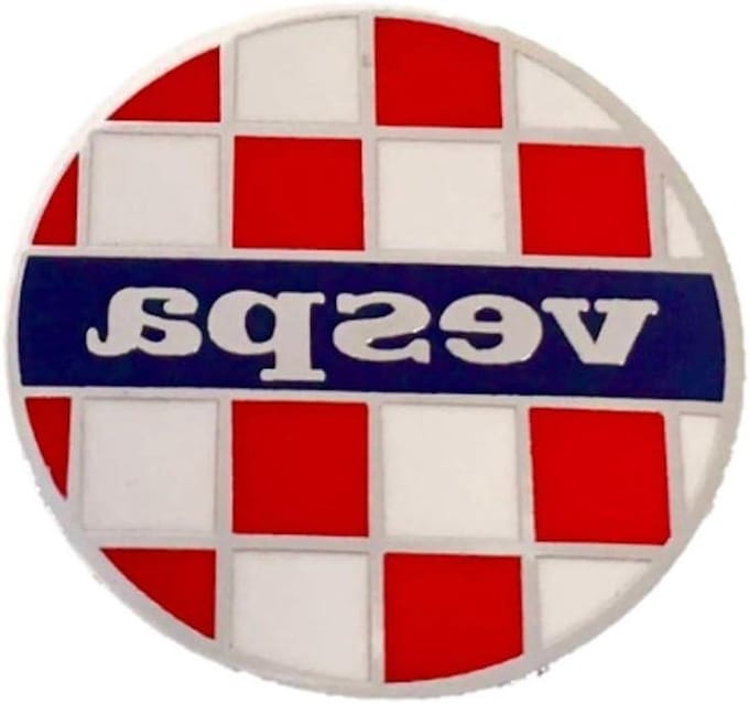 Emaille Pin Badge - Cirkel Speld - Accessoire Versieren - Tweekleurig Design - Niet Gespecificeerd - Rood Wit