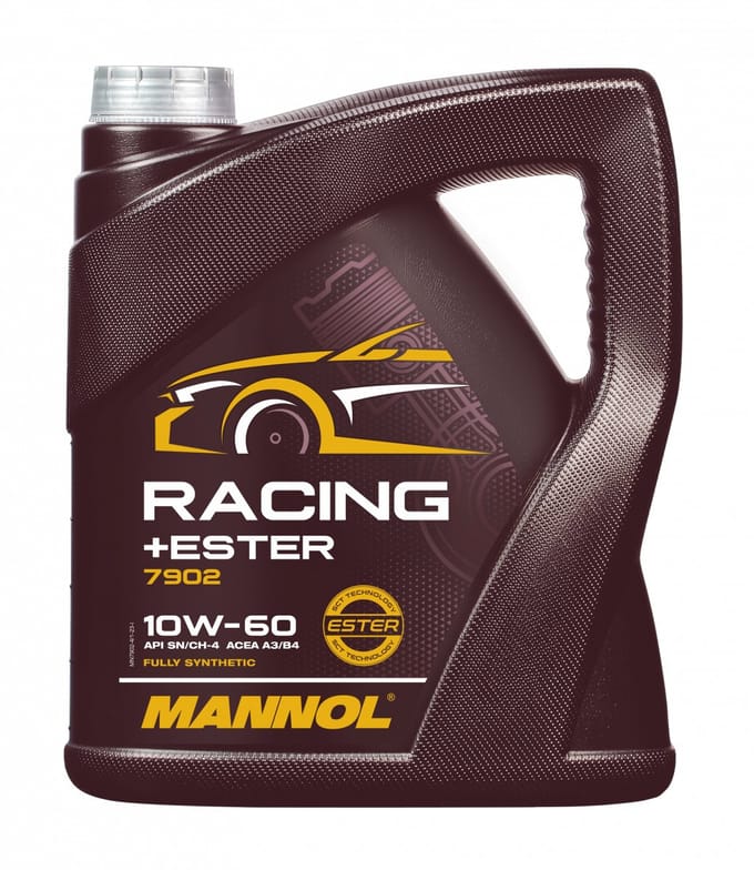 Mannol Racing Ester | 10W60 | Vol Synthetische motorolie | 4 liter | De Oliereus