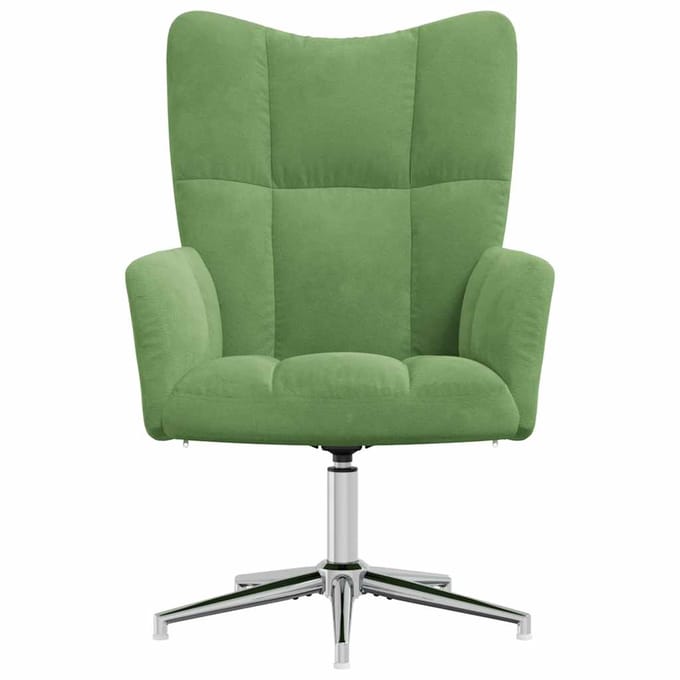 vidaXL Relaxstoel fluweel lichtgroen