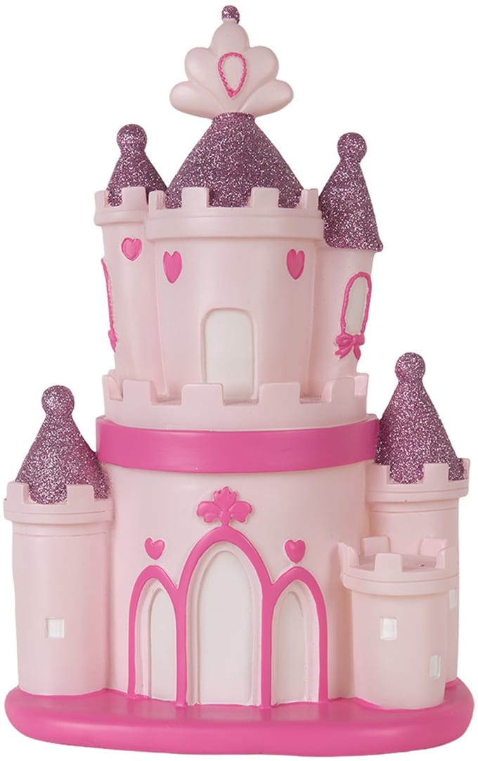 Clayre & Eef Nachtlampje Kind LED 23x16x35 cm Roze Kunststof