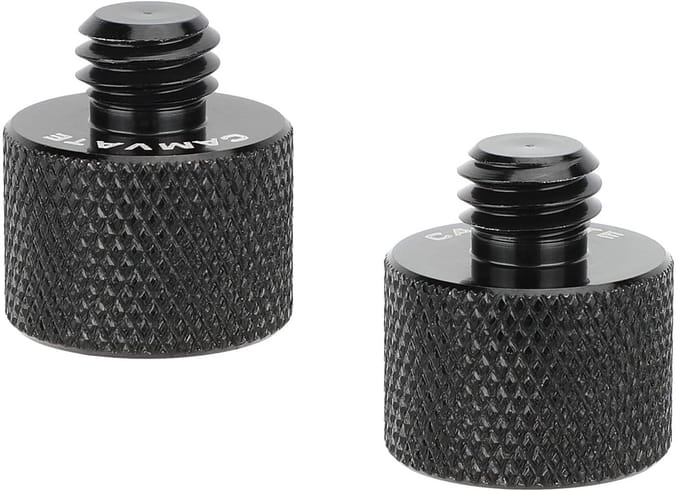 Dailygoods - 5/8"-27 naar 3/8"-16 Schroefdraadadapter voor Microfoonstandaard (2 stuks)
