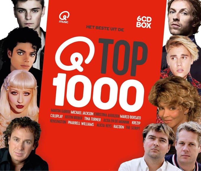 Qmusic: Het Beste Uit De Top 1000 - 2017 (6CD-Box)