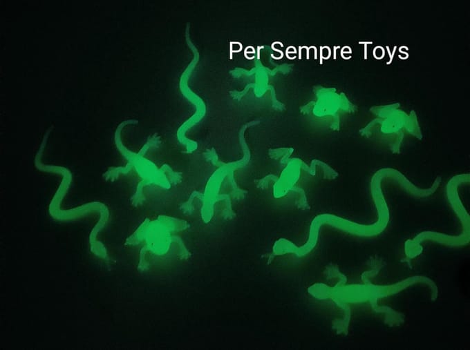 Glow In Dark Reptielen Set