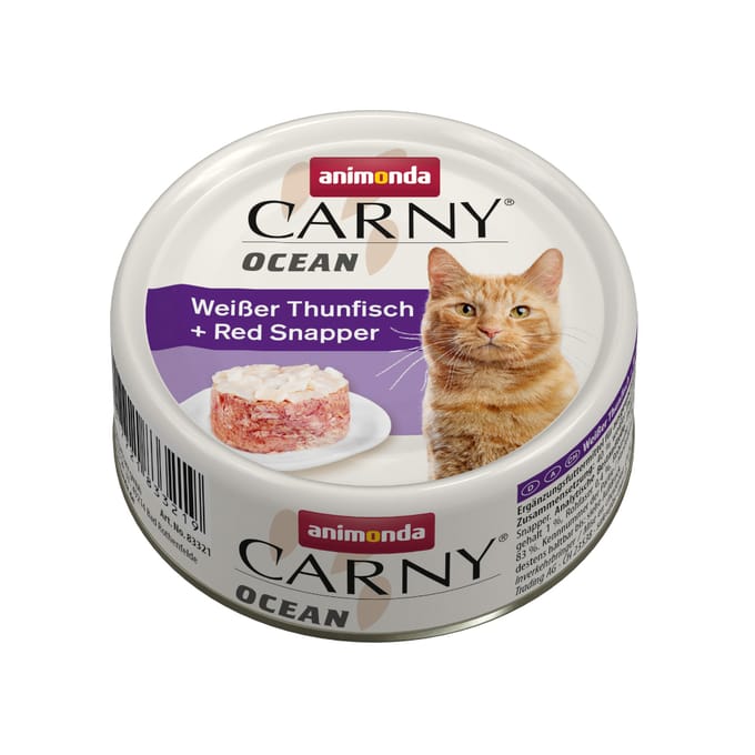 animonda Carny Ocean 12 x 80 g Kattenvoer - Witte tonijn + rode snapper