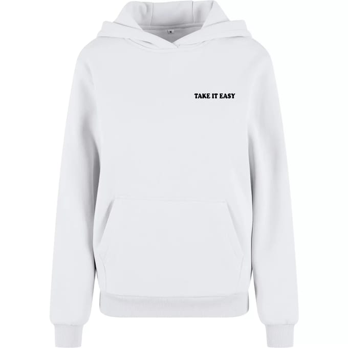 Dames Hoodie Miss Tee Take It Easy Flowers